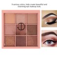 thumbnail image 1 of Sombra De Ojos 9 Colores Impermeable A Prueba De Sudor Paleta De Sombra De Ojos Sombra De Ojos Polvo Cosmético, 1 of 7