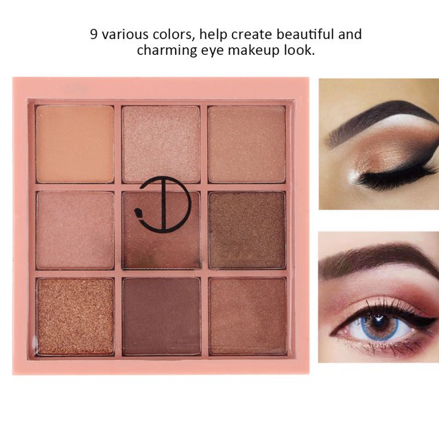 Sombra De Ojos 9 Colores Impermeable A Prueba De Sudor Paleta De Sombra De Ojos Sombra De Ojos Polvo Cosmético