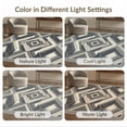 thumbnail image 7 of ODIKA Extra Large Structured Grid Motif Balanced Symmetrical Neutral for Master Suite, California King, Under Bed, Foldable Easy Care, 7 of 7