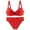 Red##1, variant on Jsaierl Women's Lace Bras Wireless Support T-shirt Bras Cotton Padded Bralettes Stretch Breathable Full Figure Bras Sets