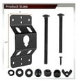 thumbnail image 3 of Wall Mount Spare Tire Mounting Bracket Rack for Enclosed Trailers,Spare Tire Holder Mount, Upgraded Spare Wheel Carrier, 3 of 7