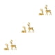 thumbnail image 3 of Estatua de ciervo hecha a mano Cateissary 2 unids/set para decoración elegante ornamento oro, 3 of 6