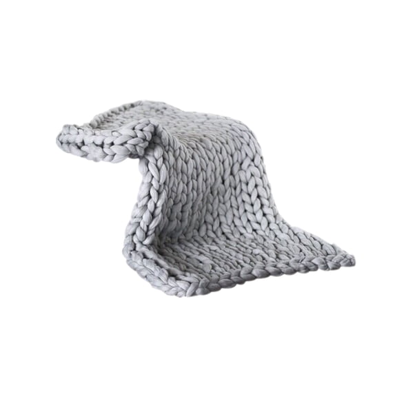 Luxurious Chunky Knit Throw Blanket, Handcrafted with Soft Thick Yarn, Perfect for Winter Coziness and Home Décor, Multipurpose for Indoor and Outdoor Use, Easy Care Machine