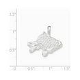 thumbnail image 2 of Solid 925 Sterling Silver and Textured Goldfish Pendant Charm, 2 of 3