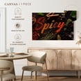 thumbnail image 5 of Elephant Stock Spicy Typography Wall Art - Horizontal Canvas Wall Art - Living Room Wall Decor - Food And Drink Canvas - Black And Brown Decor - 45" x 30", 5 of 8