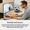 thumbnail image 6 of Dell Pro Plus Keyboard and Mouse KM7321W 2.4GHz Wireless Bluetooth Programmable Titan Gray, 6 of 11