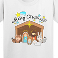 thumbnail image 4 of Inktastic Merry Christmas Cute Nativity Scene Youth T-Shirt, 4 of 5