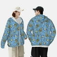 thumbnail image 4 of Balery Blue paisley pattern Men's Women's UPF 50+ Sun Protection Lightweight Hoodie Performance Long Sleeve Shirt for Fishing Running-XX-Large, 4 of 7
