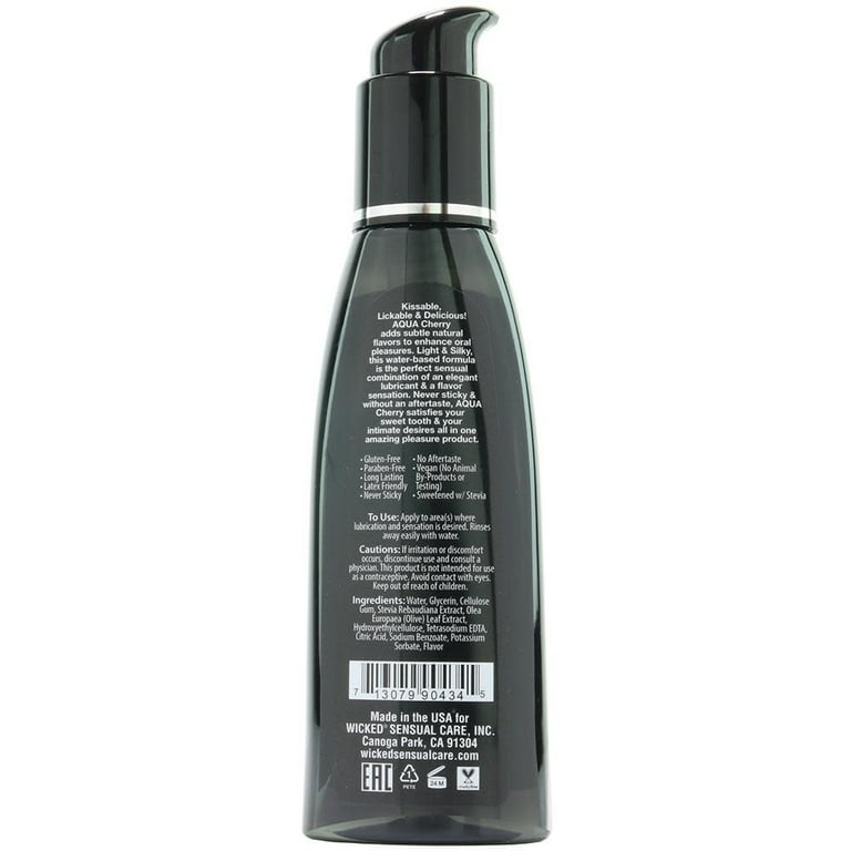 Wicked Aqua Strawberry Flavored Lubricating Gel, Water Based, 4 oz, Latex Friendly, Paraben-Free - Walmart.com Wicked Aqua Strawberry Flavored Lubricating Gel, Water Based, 4 oz, Latex Friendly, Paraben-Free - Walmart.com