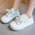thumbnail image 7 of WAYUTE Sneakers for Girls Low Top Canvas Shoes for Kids Versatile Soft Sole Comfortable Closure Running Shoes Casual Daily Wear, 7 of 7