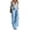 Light Blue(Womens Pants), variant on Women's Suspender Wide Leg Pants High Waist Adjustable Straps No Bib Trousers Vintage