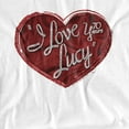 thumbnail image 2 of I Love Lucy T-Shirt Red Glitter 75 Unisex Graphic Tee For Men & Women, 2 of 7