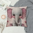 Akjvoe Elephant Square Pillow Covers, Soft Cushion Case, Home Decor