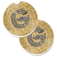 thumbnail image 1 of Carolines Treasures CJ2004-GCARC Letter G Musical Instrument Alphabet Set of 2 Cup Holder Car Coaster, 1 of 1