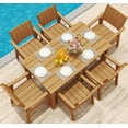 thumbnail image 3 of Wingyz 7 Piece Outdoor Table and Arm Chairs, Patio Dining Table with Umbrella Hole Furniture Set, 3 of 8