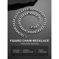 thumbnail image 6 of ChainsProMax Men 8mm Figaro Chain Necklace 316L Stainless Steel Necklace Jewelry Gift for Men Women Fathers Mothers Day, 6 of 8