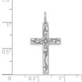 thumbnail image 3 of FB Jewels 14K White Gold Laser Designed Cross Charm, 3 of 4