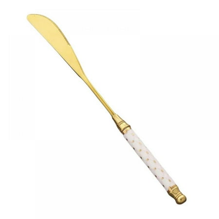 

Gold Dinner Knives Stainless Steel Shiny Gold Plating Stainless Steel Dinner Knife Butter Knife Table Knives Dishwasher Safe