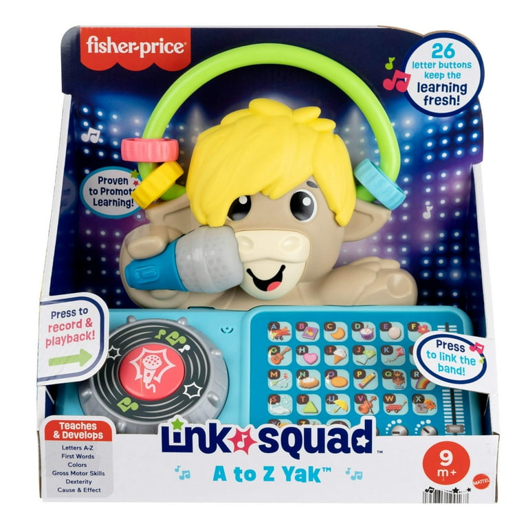 Fisher-Price Link Squad A to Z Yak Baby Learning Toy with Music
