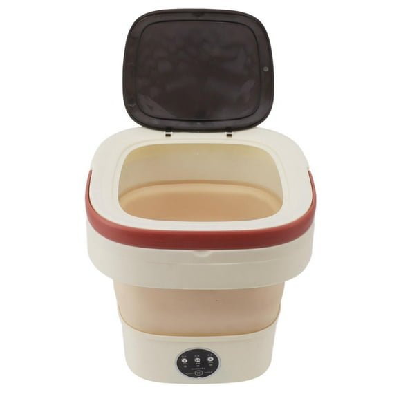 Portable Washing Machine, 6L Mini Portable Bucket Washer Foldable Washing Machine With Soft Spin Dry & Drainage Pipe Automatic Mini Clothes Washer For Underwear Apartment RV Travel