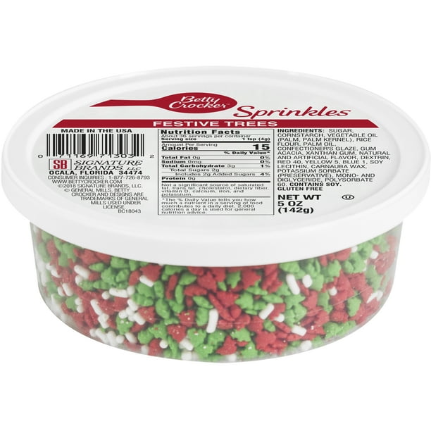 Betty Crocker Dessert Sprinkles, Festive Tree Theme, 5 Ounces Walmart