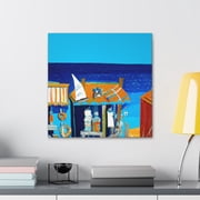Beach Shops Dreaming - Canvas