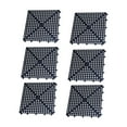 thumbnail image 2 of 6 alfombrillas antideslizantes entrelazadas para suelos de goma PP térmica para garaje Negro, 2 of 9