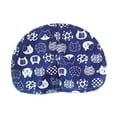 thumbnail image 1 of Milaget Rideau de Litière pour Chat Esthétique Accès Pratique Boîte à Déchets pour Chat Porte à Rabat Chat Bleu, 1 of 9