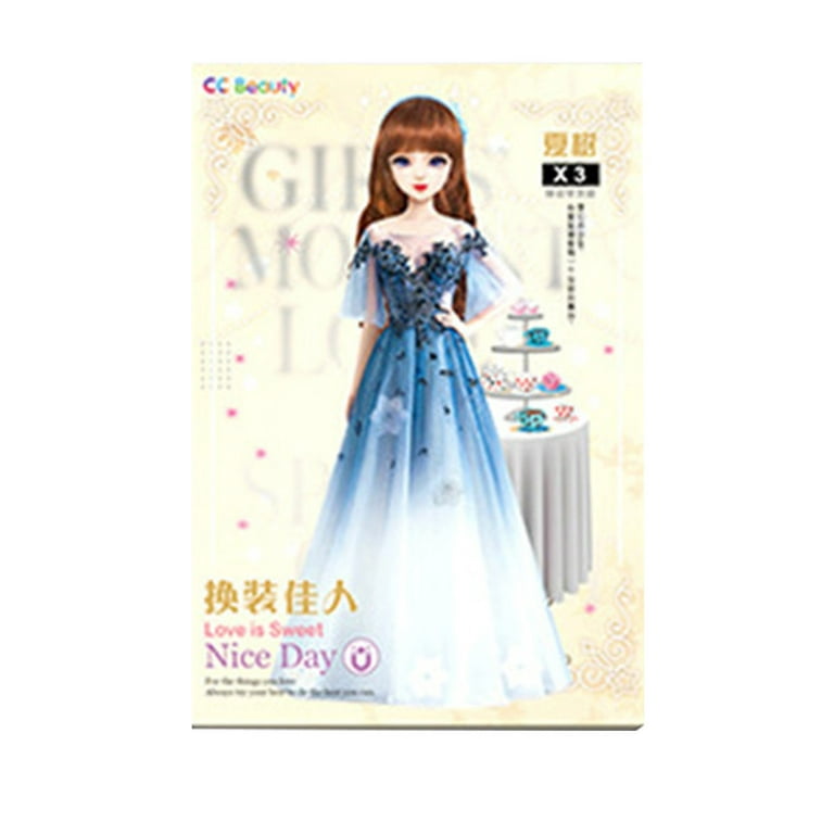 Mag-net Princess Dress-up Doll Clothes Toys Kids M-agnetic Baby Dress Up  Paper Doll Ma-gnet Dresssing Games, Pretend-Play Travel Playset Toy Dolls  For Girls 