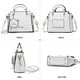 thumbnail image 2 of Monedero Xiaoyu Fashion para mujer con forma de bandolera, color blanco, 2 of 9