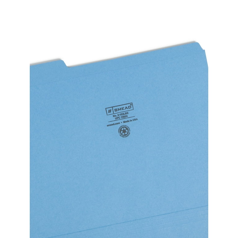 Smead 1/3 Tab Cut Letter Top Tab File Folder - 8 1/2 Smead 1/3 Tab Cut Letter Top Tab File Folder - 8 1/2