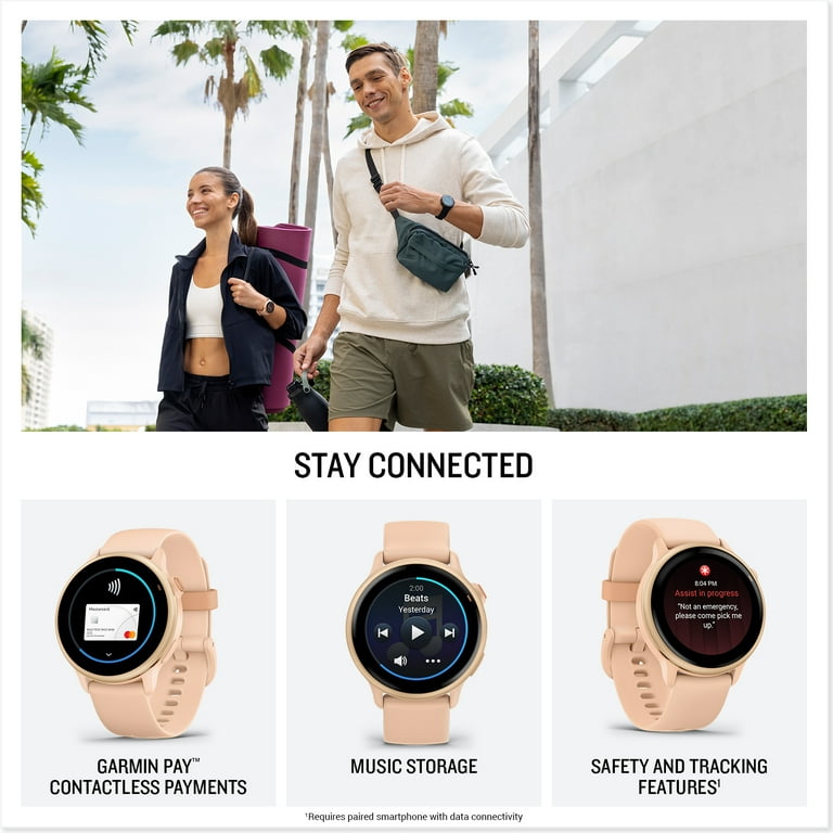 Garmin Vivoactive 6 Fitness GPS Smartwatch AMOLED Display Metallic