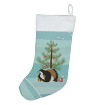 Sheba Guinea Pig Merry Christmas Christmas Stocking 13.5 in x 18 in