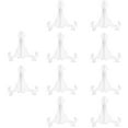 thumbnail image 1 of MasteelfCA 10pcs Clear Acrylic Easel Stands Coin Display Easel Mini Triangle Display Stand, 1 of 7