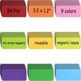 thumbnail image 1 of Pegatinas magnéticas creativas con dibujos animados en color para escribir en la pizarra, para el refrigerador, venta al por mayor, 1 of 4