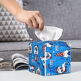 thumbnail image 6 of Yiaed Gnomes in USA Print Tissue Box Cover, PU Leather Decorative Organizer for Tabletop, Bathroom, Car, Office Creative Decorative, 6 of 7