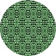 thumbnail image 1 of Ahgly Company Tapis Rond Lavable en Machine Intérieur Transitionnel Vert Pastel, 5 Pieds Rond, 1 of 7