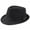 Black, variant on Lolmot Jazz Hat Men's Breathable Linen Top Hat Outdoor Sun Hat Curly Brim Straw Hats Wide Brim Fedora Hats Western Style Outback Outdoor Cowboy Hat