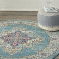 thumbnail image 4 of Nourison Passion Bohemian Light Blue 4' x ROUND Area Rug, (4 Round), 4 of 8