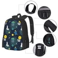 thumbnail image 4 of Daiia Space and Animals Backpack for Men and Women -Durable Backpack Large Capacity, Water-Resistant Bag with Adjustable Straps and Laptop Compartment, 4 of 9
