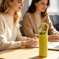 thumbnail image 3 of Ouuluon Water Bottle Holder, Foldable Water-Resistant Water Bottle Carrier, 7×2in Yellow Insulated Bottle Pouch for Outdoor Travel Sports, 3 of 6