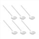 thumbnail image 2 of Stainless Steel 6Pcs Espresso Spoons for Sugar Antipasto (Silver), 2 of 5