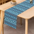 thumbnail image 2 of SUNOLIFE Blue Boho Table Runner Indian Bohemian Table Runner for Kitchen Dining Decoration 13 x 90 Inch, 2 of 4