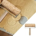 thumbnail image 1 of Décorations de Noël Extérieures Rouleau RoseInchen Rouleau en Bois Gravé Sculpté Gaufré Rouleau de Noël 3D Rouleau d'Outils Rouleau, 1 of 7