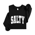 thumbnail image 4 of Salty Sweatshirt for Women, Teens & Girls Distressed Summer Beach Pullover Sweater Black Sweatshirt Adult Medium, 4 of 4