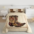 thumbnail image 2 of Homewish Rustic Southwest Cowboys Full Size Comforter Sets,Western Tribal Bedding Comforter Set,Country Farmhouse Lodge Bedding Sets Fotr Boys Teens,Super Cozy Room Decor Reversible,3 Pieces, 2 of 8