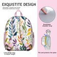 thumbnail image 5 of Colorful Leaves Pattern Backpack Backpack for School,Cute School Bag,Schoolbag with Adjustable Shoulder Straps & Padded Back,13.8"x11.4"x6", 5 of 6