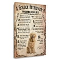 thumbnail image 1 of Funny Golden Retriever Dog Wall Art Farmhouse Bathroom Decor Wall Prints Canvas Painting For Living Room Unframed 20x30 in, 1 of 5