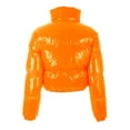 thumbnail image 5 of Felcia Winter Down Jacket Women Neon Color Cropped Puffer Jacket Outwear Bubble Coat, 5 of 7
