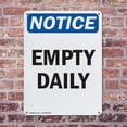 thumbnail image 4 of (2 Pack) Empty Daily OSHA Notice Sign 18 Inch X 24 Inch Plastic Sign, Weather Resistant, UV Protected for Workplace, Business, and Construction Site, Made in the USA, 4 of 8